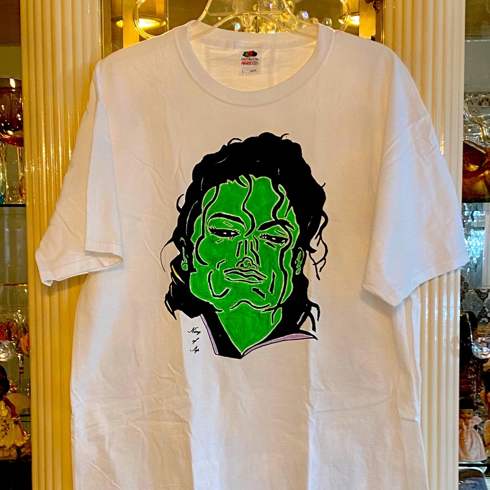 Hand-painted Michael Jackson T-shirt! 🕺🏾🕺🏾🤙🏾